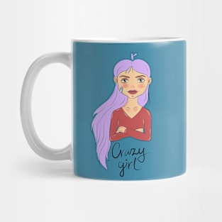 crazy girl Mug